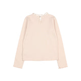 Ruffle t-shirt - Cream pink van Búho | Kids Conceptstore Le Fanfare