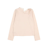 Ruffle t-shirt - Cream pink van Búho | Kids Conceptstore Le Fanfare