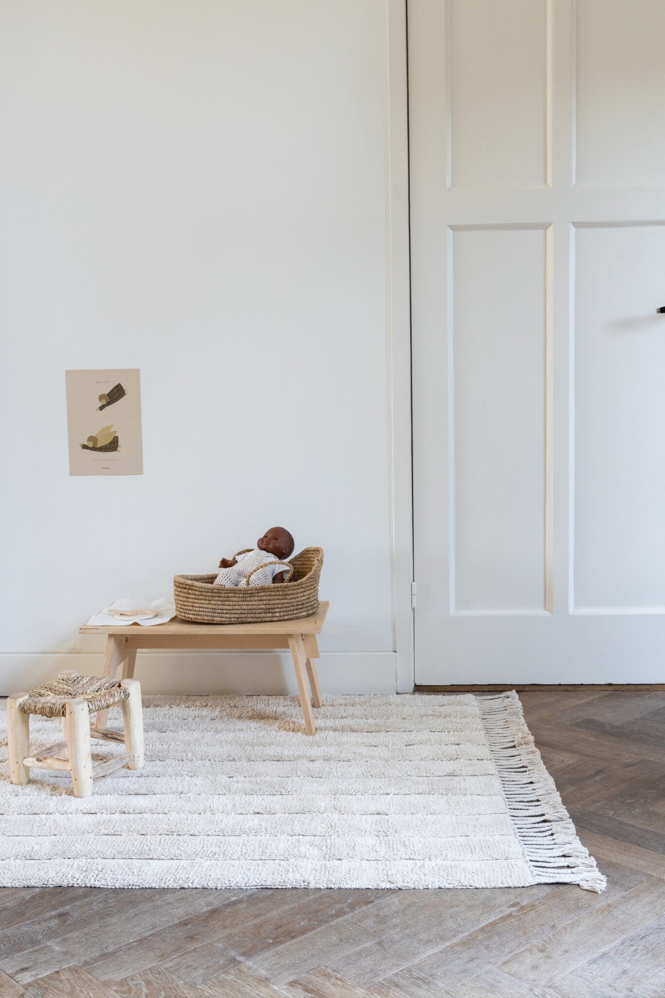 Rug Stripes 140x200 - Natural van KAS Kopenhagen | Kids Conceptstore Le Fanfare