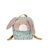 Rugzak groen - Trois Petits Lapins van Moulin Roty | Kids Conceptstore Le Fanfare