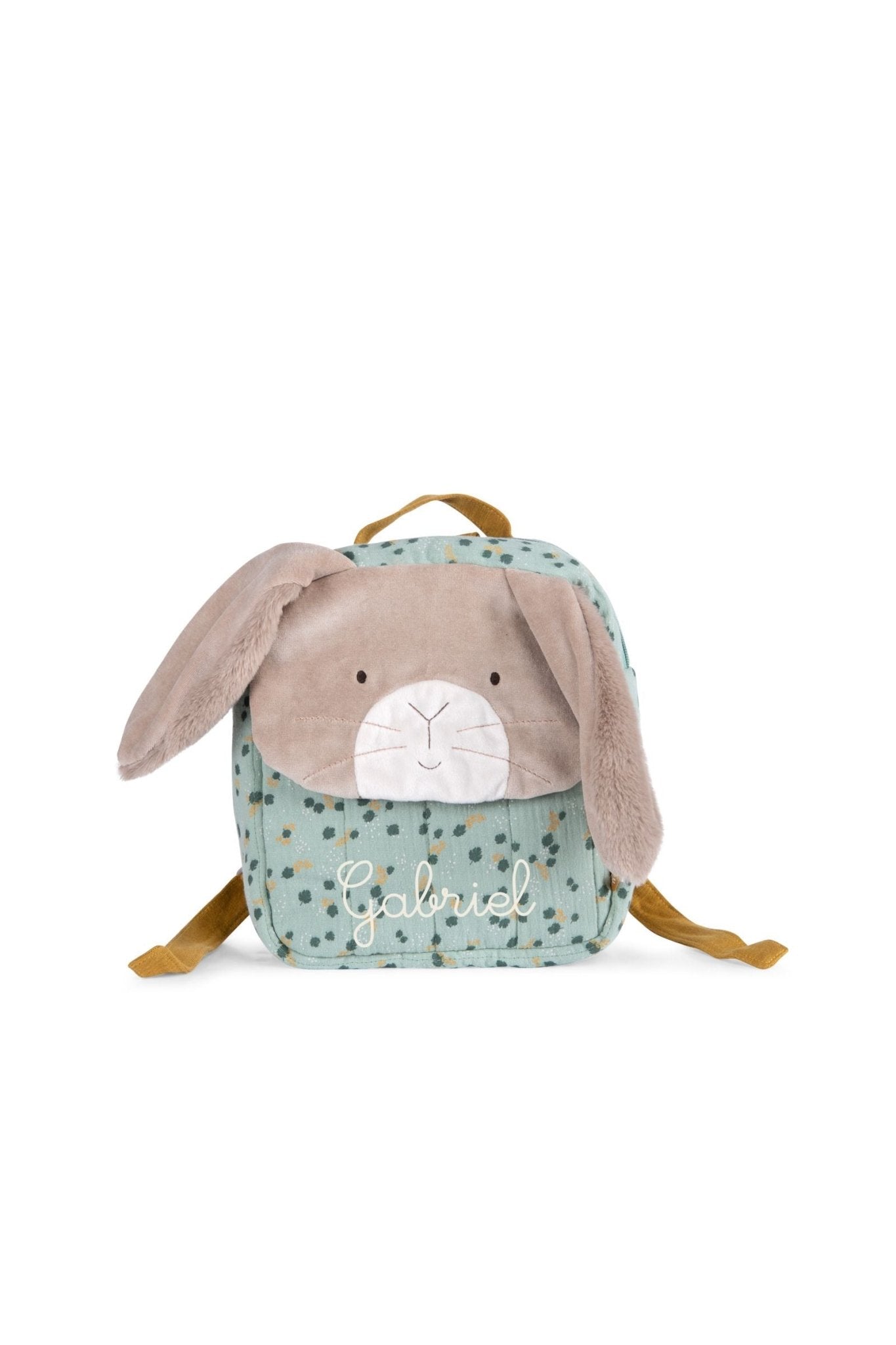 Rugzak groen - Trois Petits Lapins van Moulin Roty | Kids Conceptstore Le Fanfare