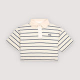Acacia Teen Polo Ecru Stripes