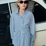 Alheli Teen Short Summer Midnight Stripes