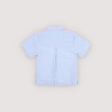 Almond Shirt Vista Blue Seersucker Stripes