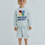 TNS Logo Sweatshirt Light Grey Melange