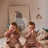 Salma knitted cardigan - bloom van Li&me | Kids Conceptstore Le Fanfare