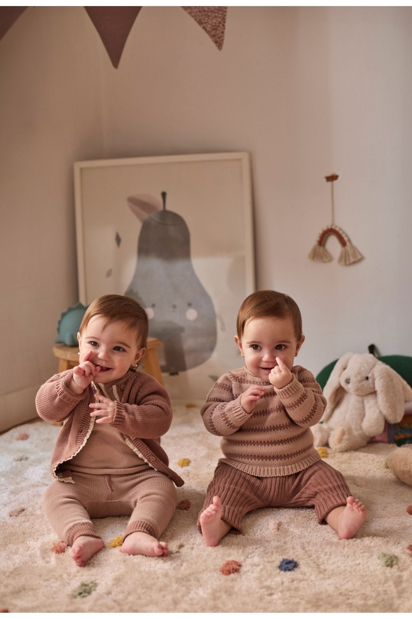 Salma knitted cardigan - bloom van Li&me | Kids Conceptstore Le Fanfare