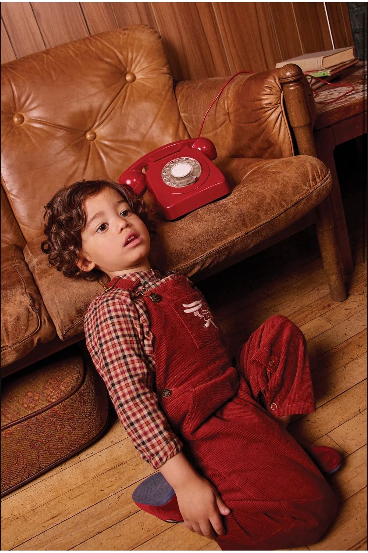 Salopette pica - Chestnut van BONTON | Kids Conceptstore Le Fanfare