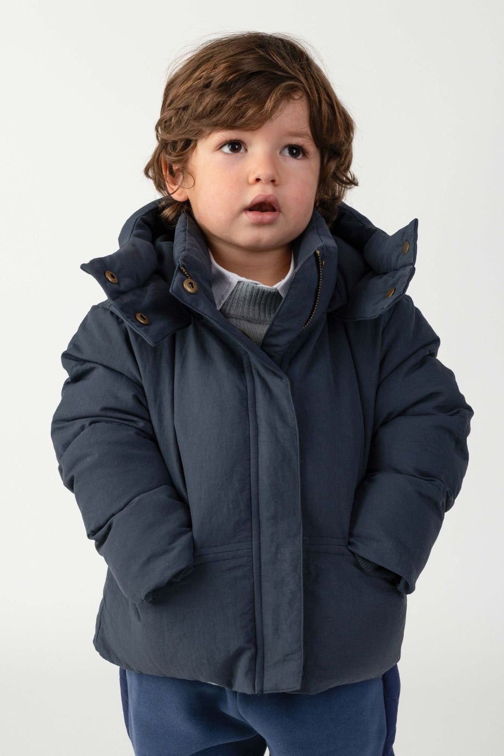 Salvalo Jacket - Blue Marine van Donsje Amsterdam | Kids Conceptstore Le Fanfare