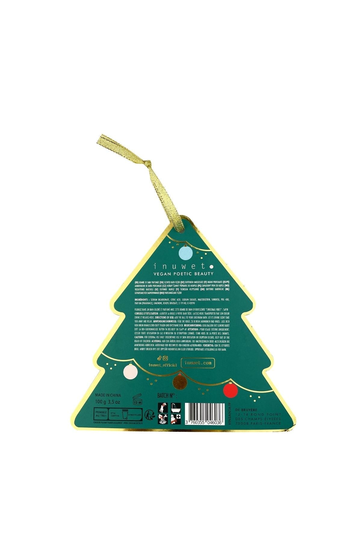 Santa X Mas Tree Fizzer van Inuwet | Kids Conceptstore Le Fanfare