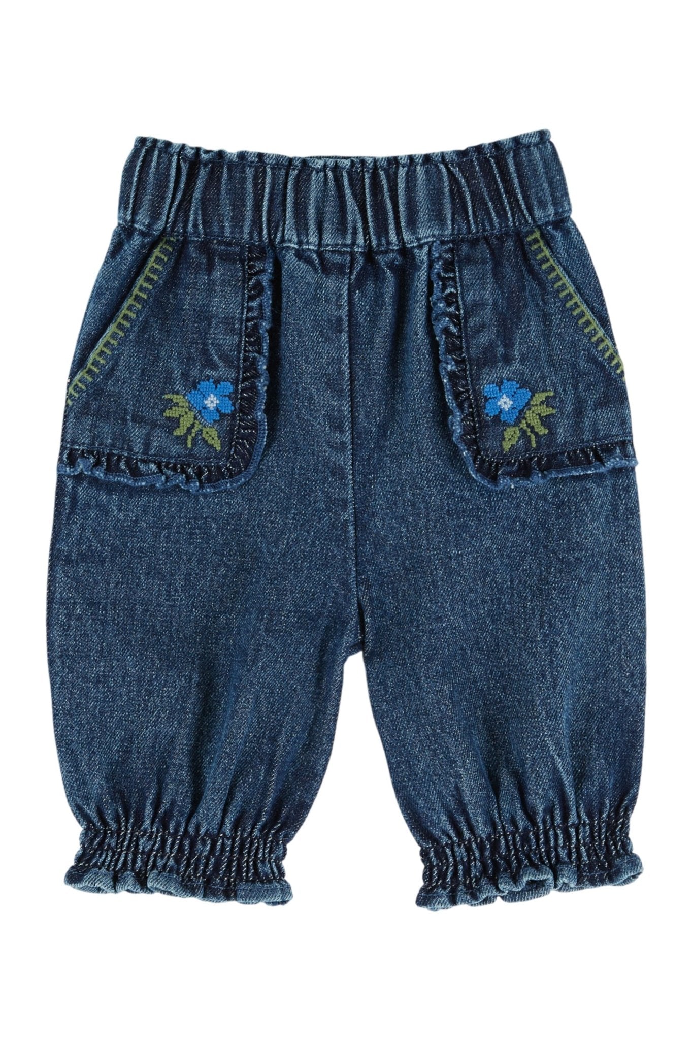Sarouel denim brode - Denim van Emile et Ida | Kids Conceptstore Le Fanfare