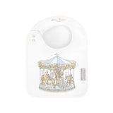 Satin bib - Carousel Blue van Atelier Choux | Kids Conceptstore Le Fanfare
