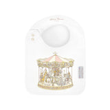 Satin bib - Carousel Pink van Atelier Choux | Kids Conceptstore Le Fanfare