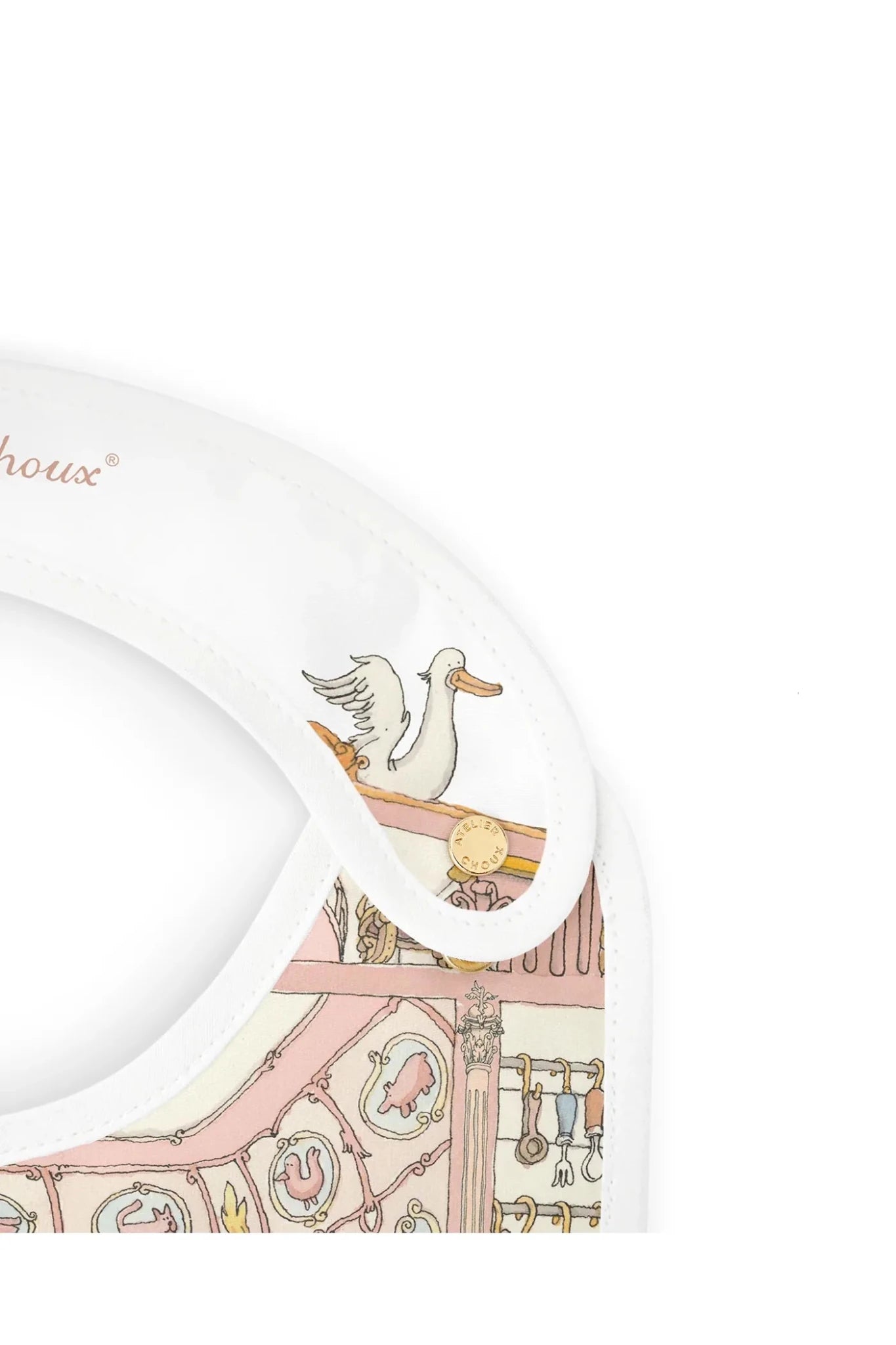 Satin bib - Dollhouse van Atelier Choux | Kids Conceptstore Le Fanfare