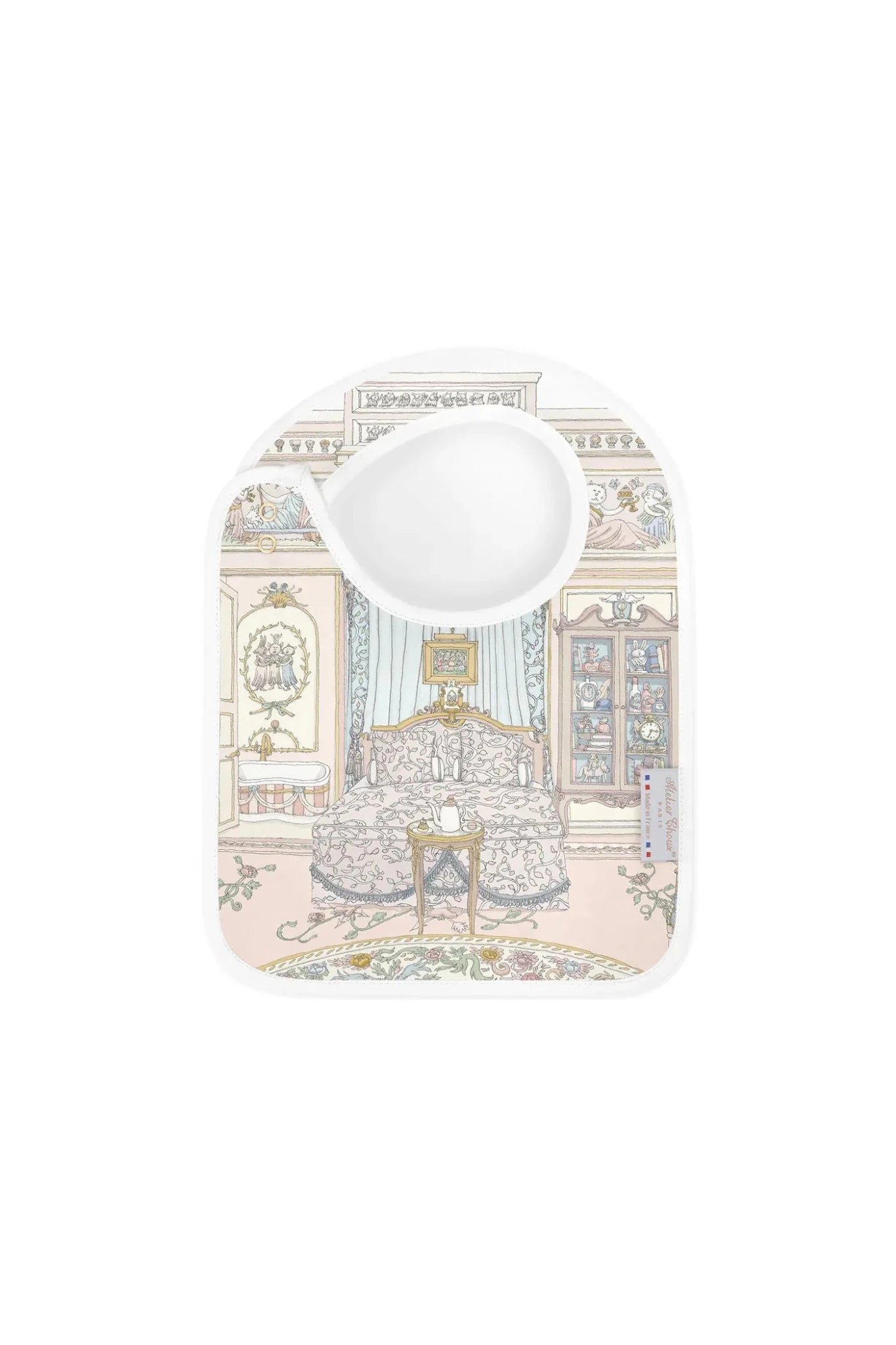 Satin bib - French Bedroom van Atelier Choux | Kids Conceptstore Le Fanfare