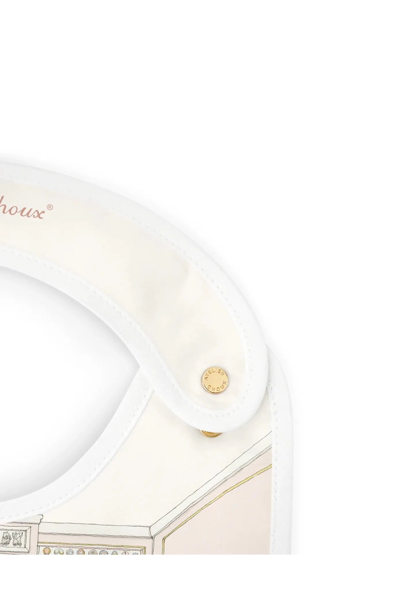 Satin bib - French Bedroom van Atelier Choux | Kids Conceptstore Le Fanfare