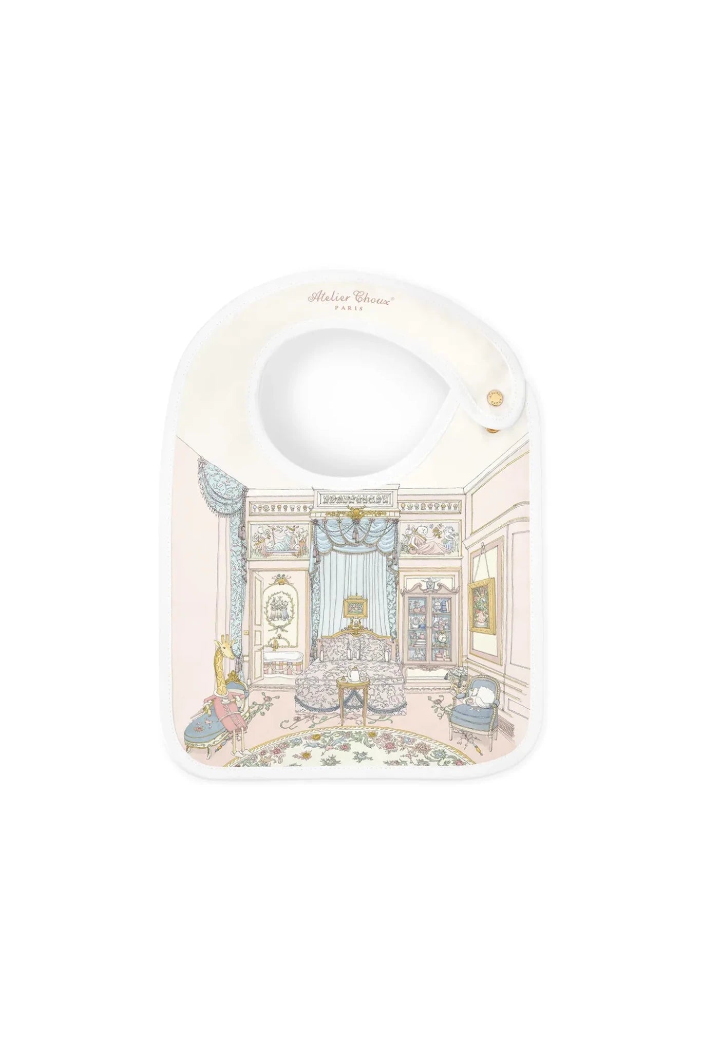 Satin bib - French Bedroom van Atelier Choux | Kids Conceptstore Le Fanfare