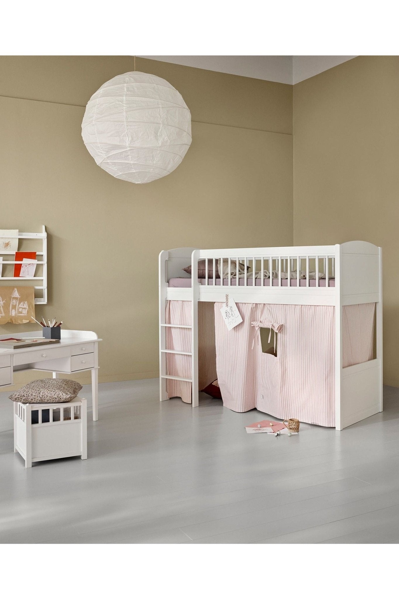 Seaside Classic curtain, rose striped van Oliver Furniture | Kids Conceptstore Le Fanfare