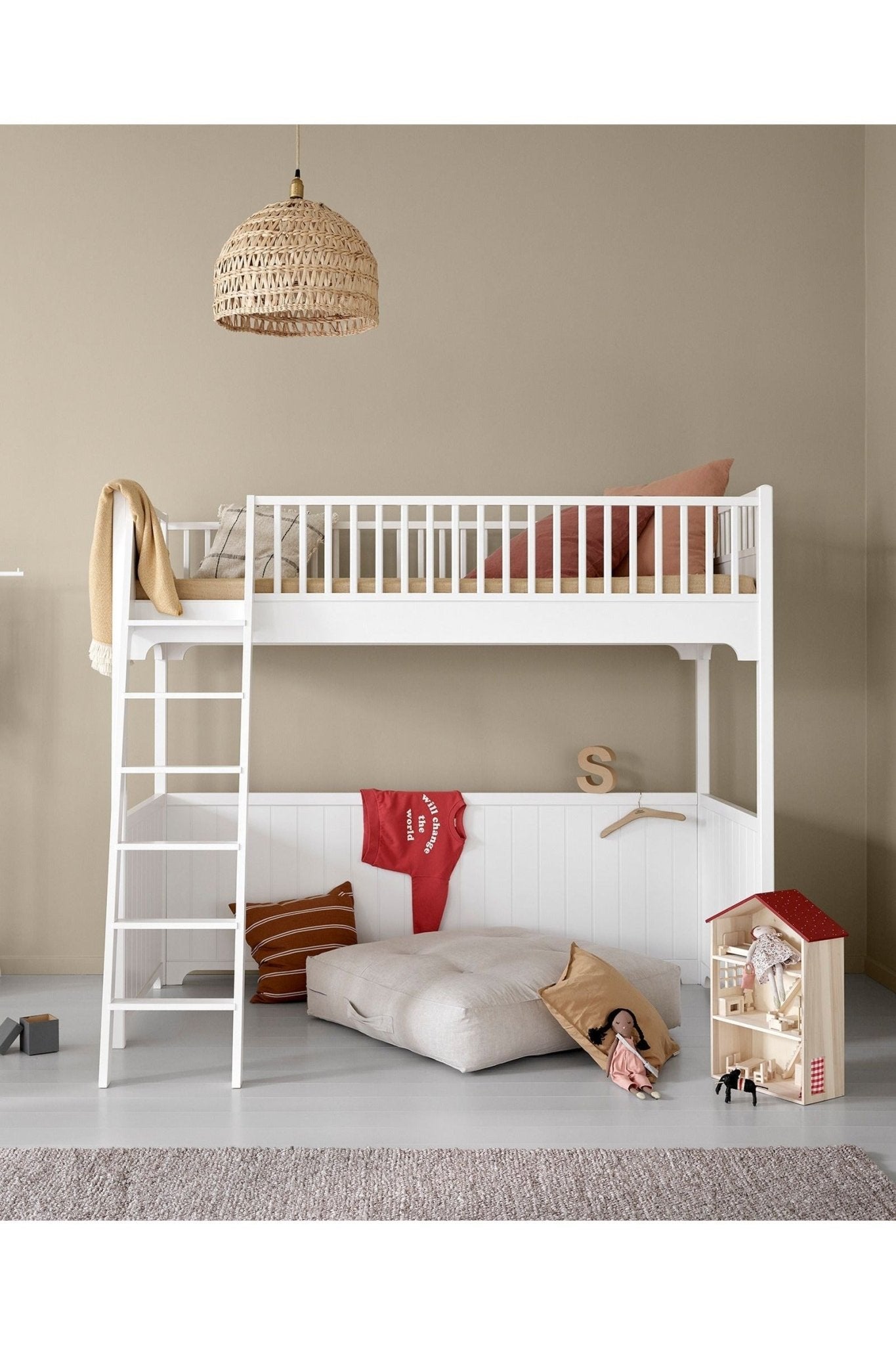 Seaside Classic loft bed 90x200 cm van Oliver Furniture | Kids Conceptstore Le Fanfare