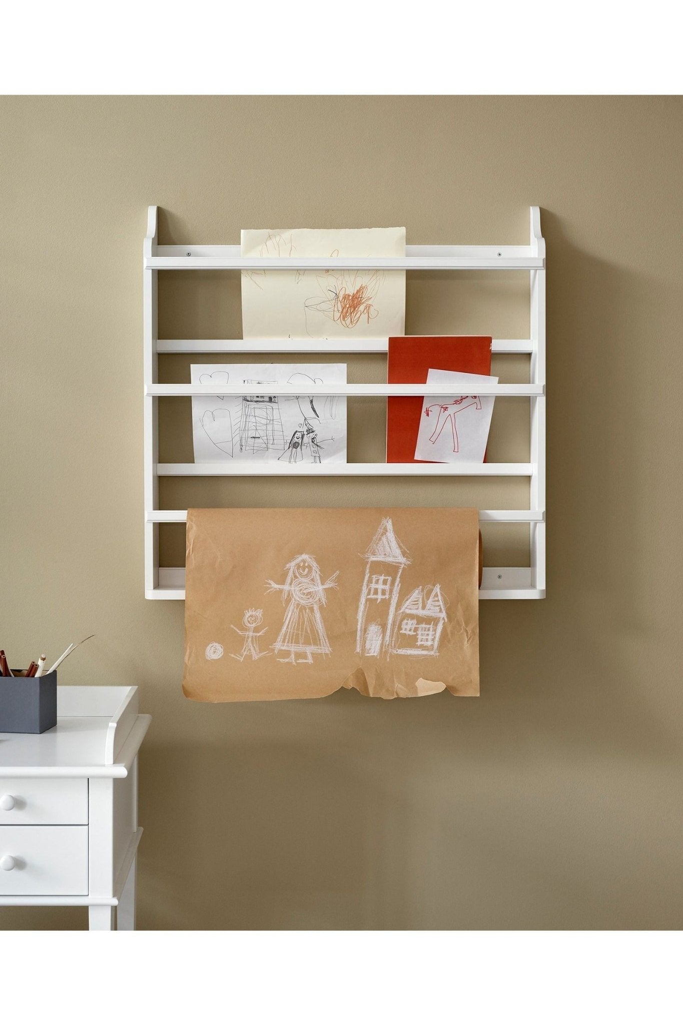 Seaside Plate rack, white van Oliver Furniture | Kids Conceptstore Le Fanfare