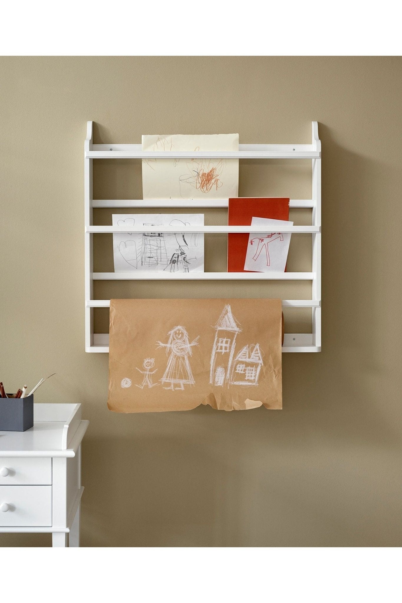 Seaside Plate rack, white van Oliver Furniture | Kids Conceptstore Le Fanfare