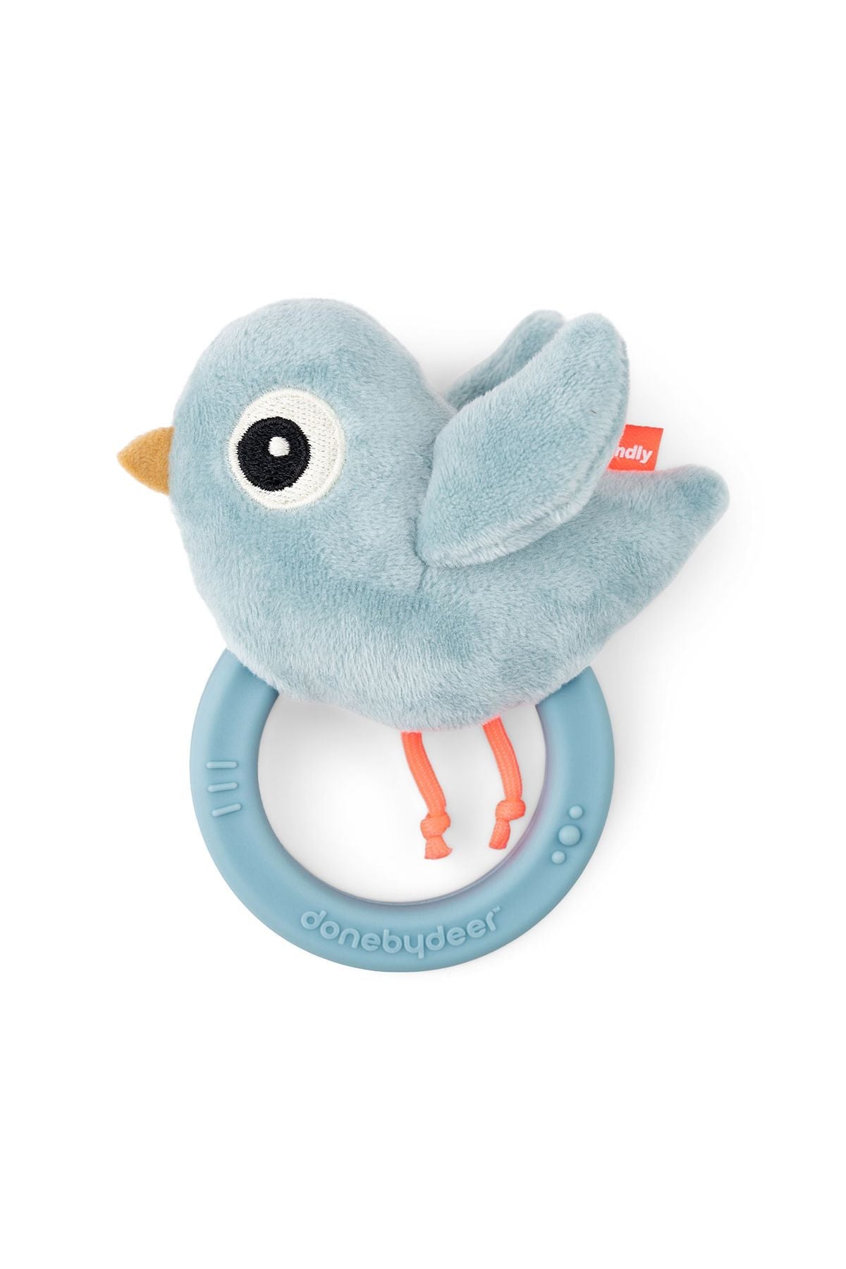 Sensory rattle w/teether | Birdee - Blue van Done by Deer | Kids Conceptstore Le Fanfare