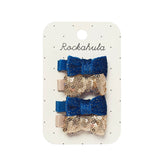 Sequin and Velvet Mini Bow Clip Set van Rockahula | Kids Conceptstore Le Fanfare