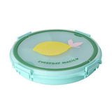 Serving Tray with Handle in Mint with Lemon Print van Rice | Kids Conceptstore Le Fanfare