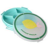 Serving Tray with Handle in Mint with Lemon Print van Rice | Kids Conceptstore Le Fanfare