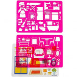 Set tekensjablonen thuis Aujourd'hui c'est mercredi van Moulin Roty | Kids Conceptstore Le Fanfare