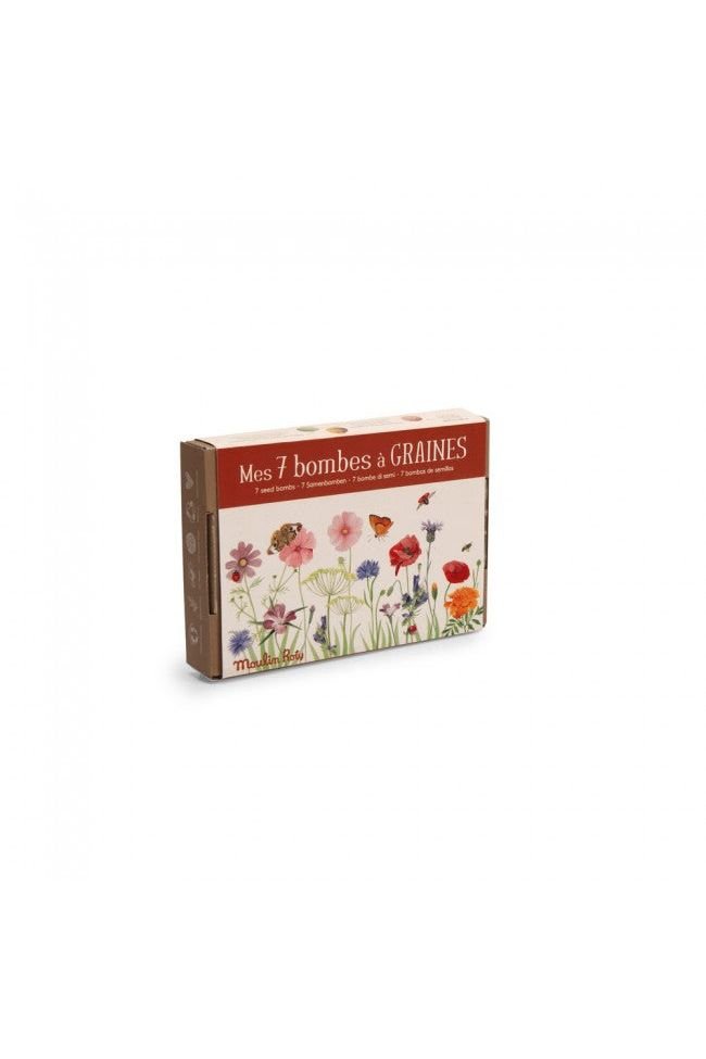 Set van 7 zaadbommetjes Le Jardin du Moulin van Moulin Roty | Kids Conceptstore Le Fanfare