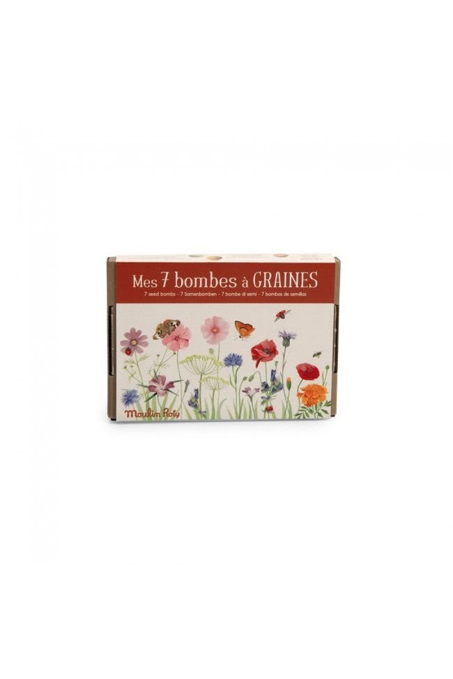 Set van 7 zaadbommetjes Le Jardin du Moulin van Moulin Roty | Kids Conceptstore Le Fanfare