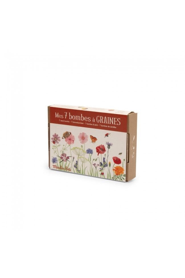 Set van 7 zaadbommetjes Le Jardin du Moulin van Moulin Roty | Kids Conceptstore Le Fanfare