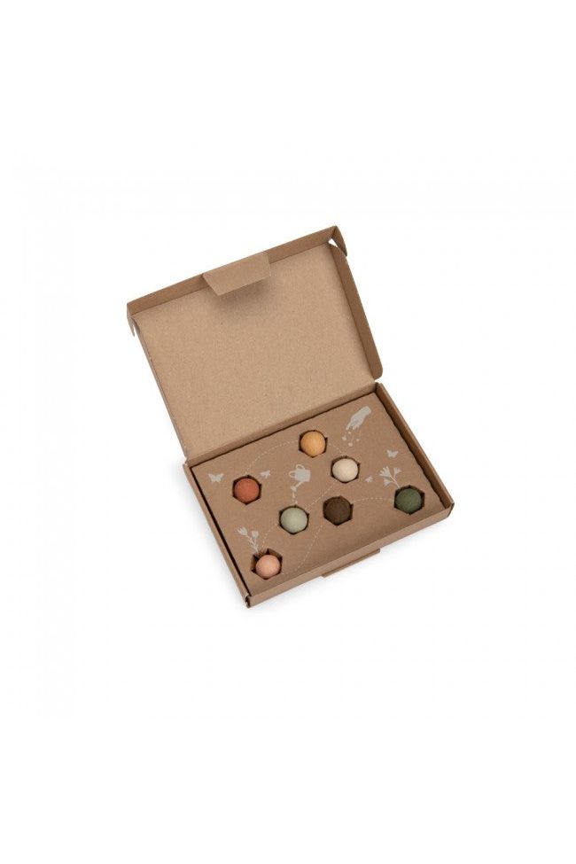 Set van 7 zaadbommetjes Le Jardin du Moulin van Moulin Roty | Kids Conceptstore Le Fanfare