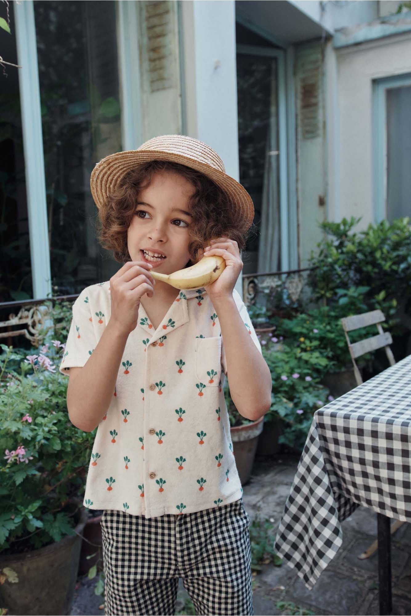 Short Carreau - Vichy Noir van Emile et Ida | Kids Conceptstore Le Fanfare