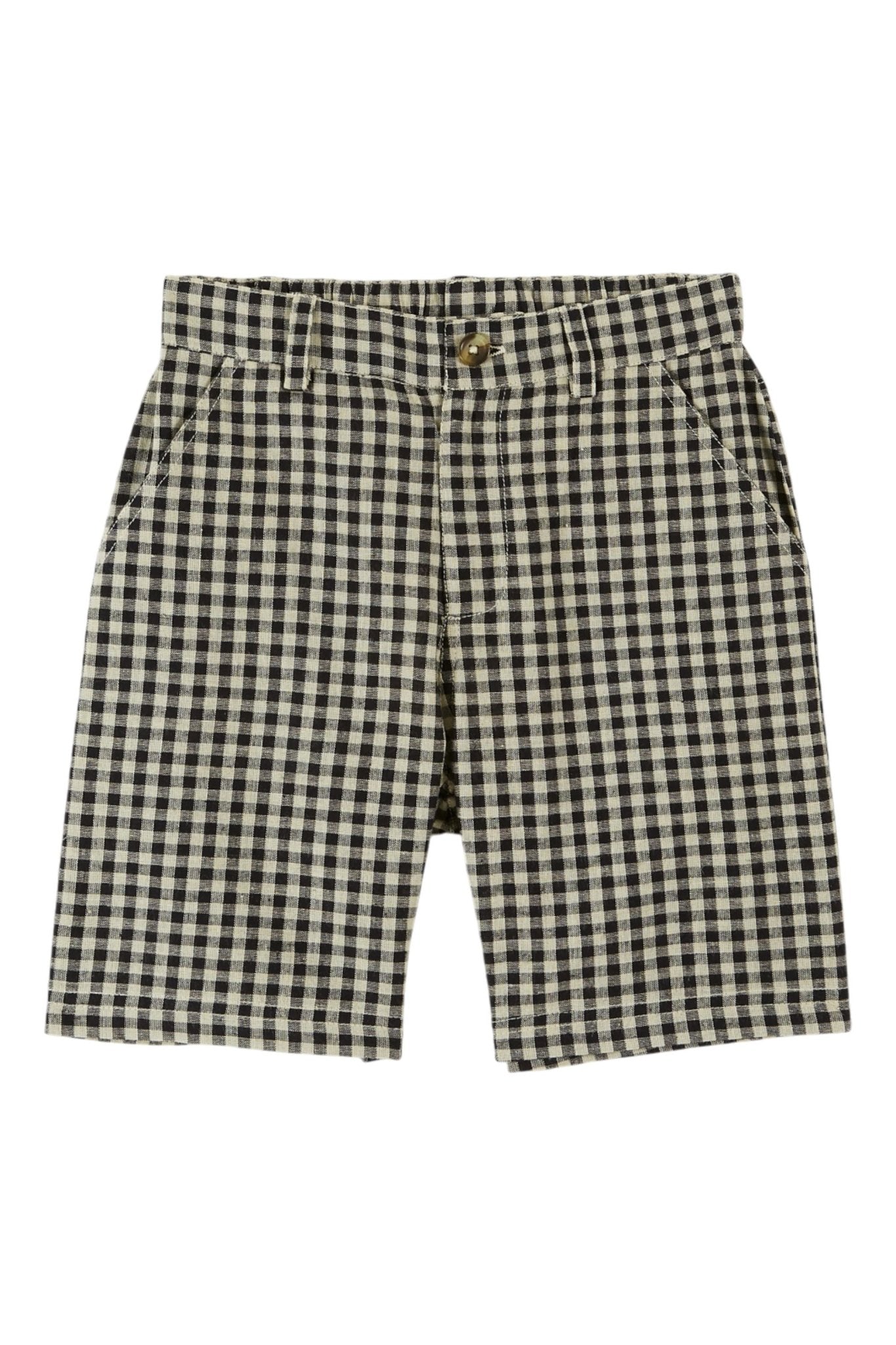 Short Carreau - Vichy Noir van Emile et Ida | Kids Conceptstore Le Fanfare