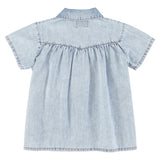 short dress - blue light denim