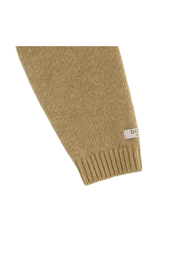 Sibbe Merino Wool Sweater - Bear - Sesame van Donsje Amsterdam | Kids Conceptstore Le Fanfare