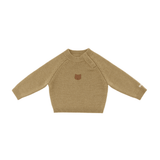 Sibbe Merino Wool Sweater - Bear - Sesame van Donsje Amsterdam | Kids Conceptstore Le Fanfare