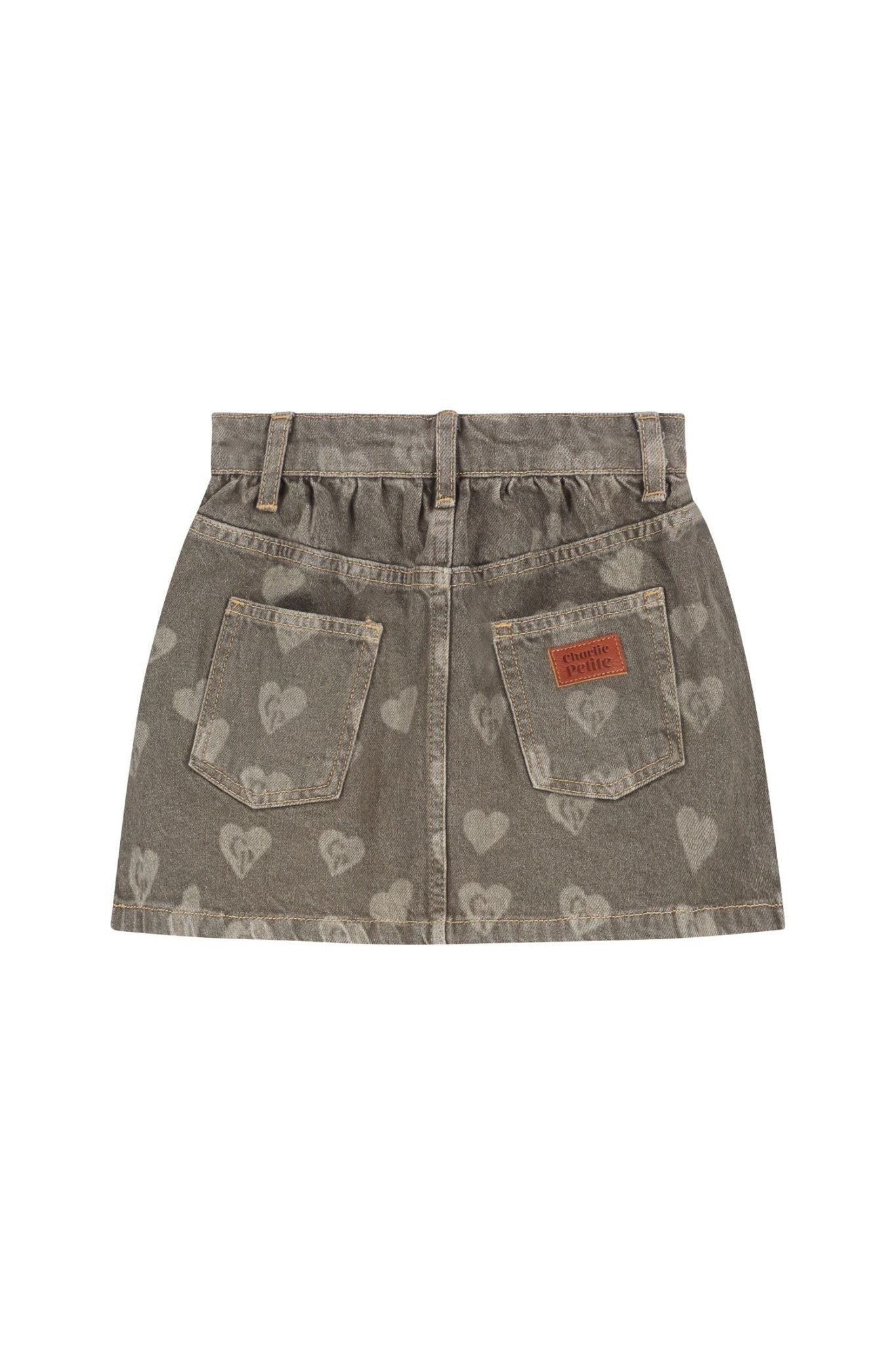 Sil Skirt - Forest Green van Charlie Petite | Kids Conceptstore Le Fanfare