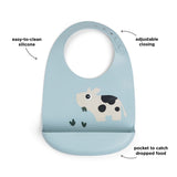 Silicone bib | Dotti - Blue van Done by Deer | Kids Conceptstore Le Fanfare