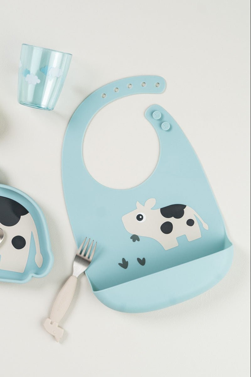 Silicone bib | Dotti - Blue van Done by Deer | Kids Conceptstore Le Fanfare