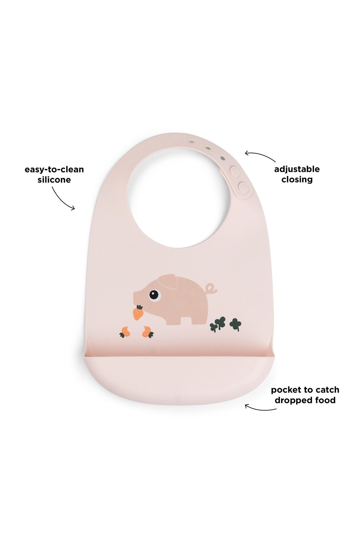 Silicone bib | Pigee - Powder van Done by Deer | Kids Conceptstore Le Fanfare