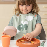 Silicone dinner set | Happy clouds - Papaya van Done by Deer | Kids Conceptstore Le Fanfare