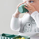 Silicone Stick&Stay snack plate | Croco - Green van Done by Deer | Kids Conceptstore Le Fanfare