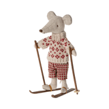 Ski And Ski Poles, Mum & Dad Mouse van Maileg | Kids Conceptstore Le Fanfare