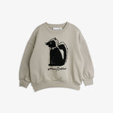 Skunk chenille sweatshirt - Grey van Mini Rodini | Kids Conceptstore Le Fanfare