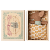 Sleepy wakey baby mouse in matchbox - Blue van Maileg | Kids Conceptstore Le Fanfare