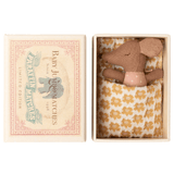 Sleepy wakey baby mouse in matchbox - Rose van Maileg | Kids Conceptstore Le Fanfare