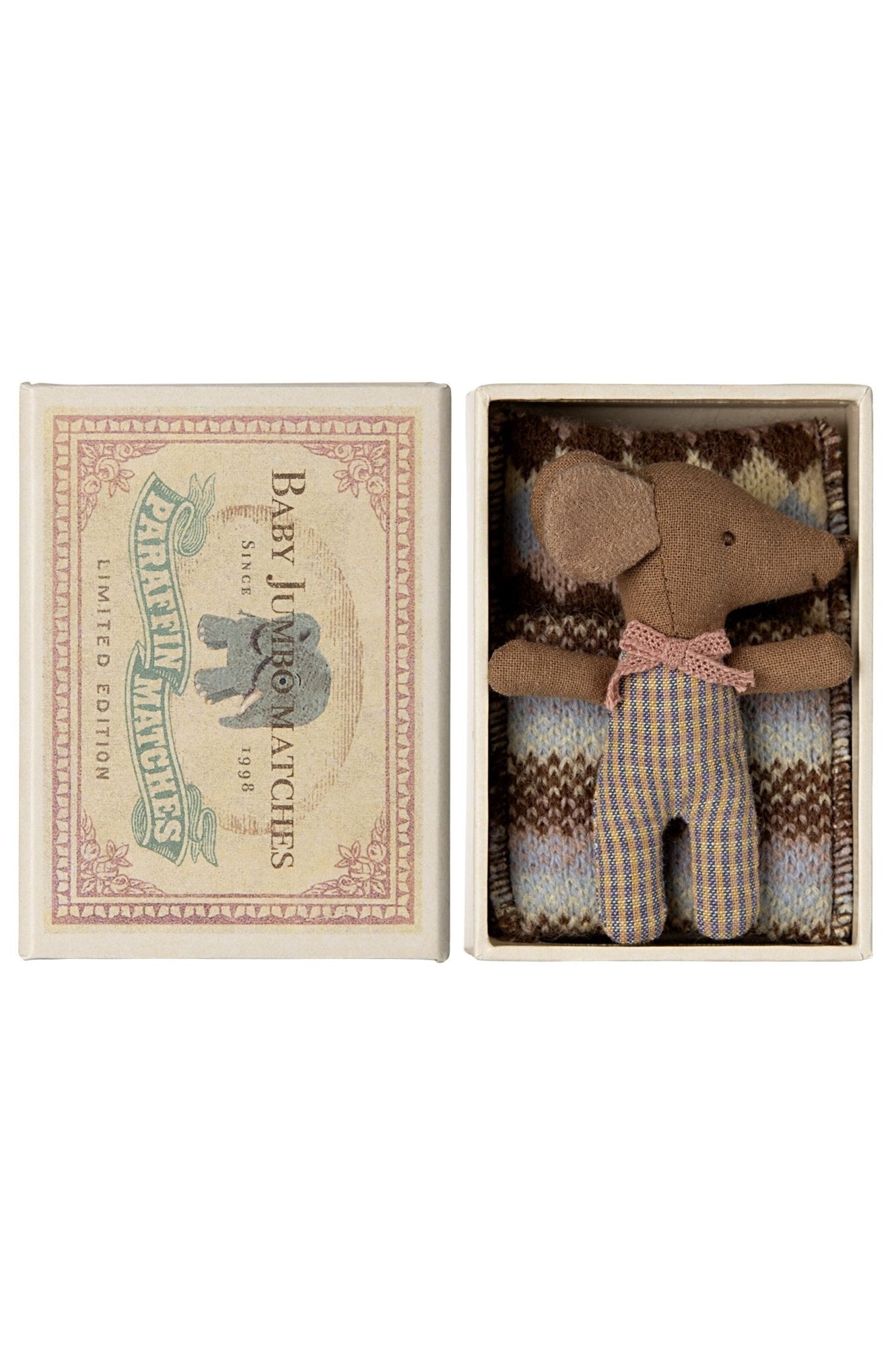 Sleepy Wakey Baby Mouse In Matchbox - Rose van Maileg | Kids Conceptstore Le Fanfare